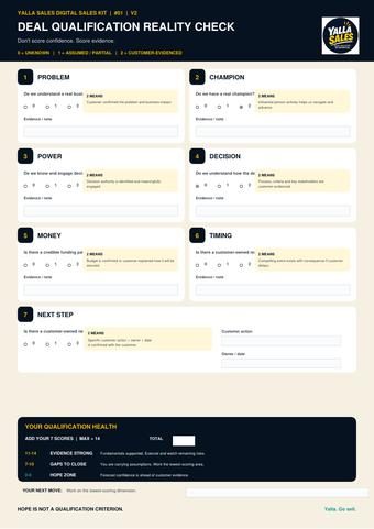 Deal Qualification Reality Check, page preview