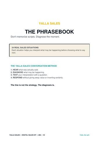 The Phrasebook, cover page preview